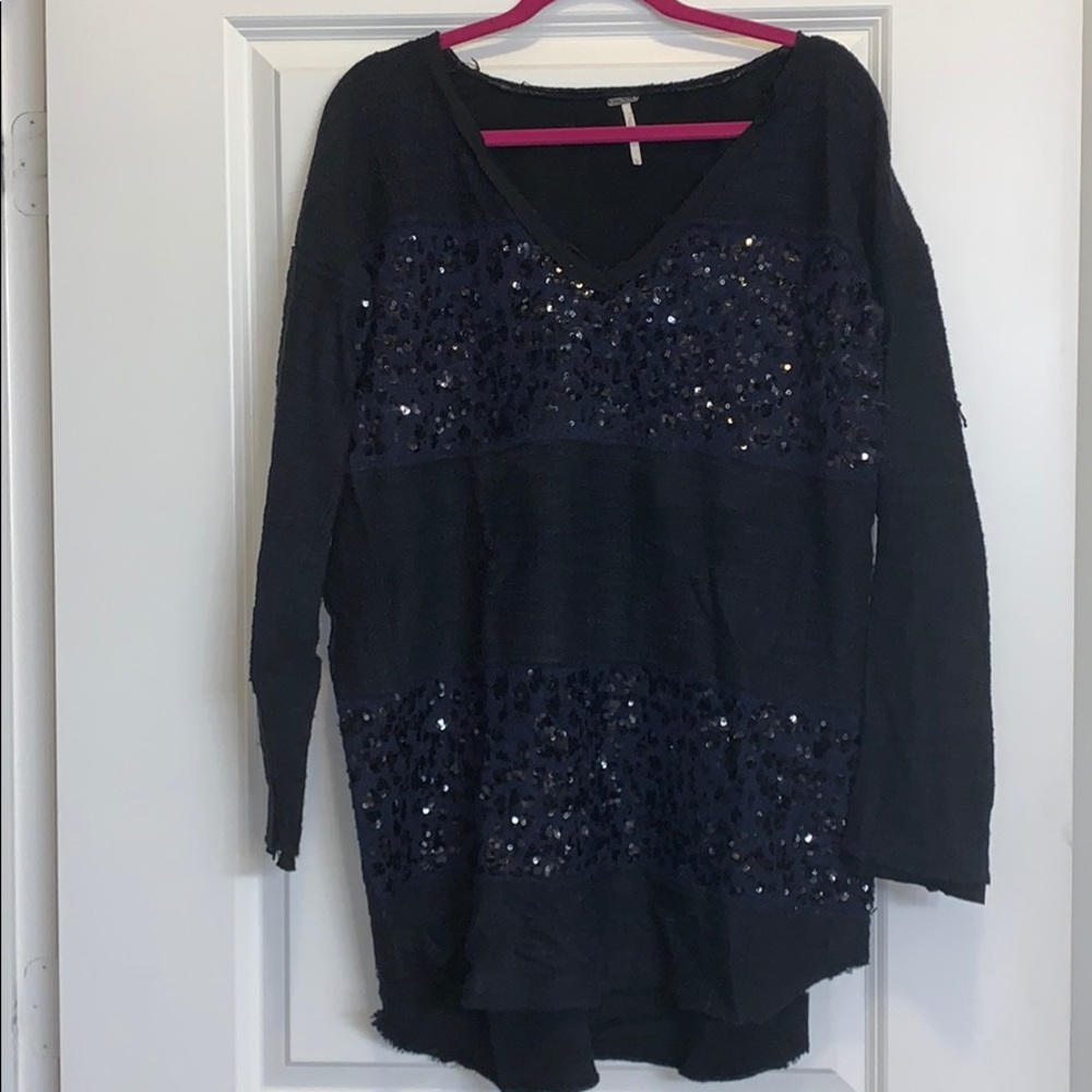 free people sequin sweater